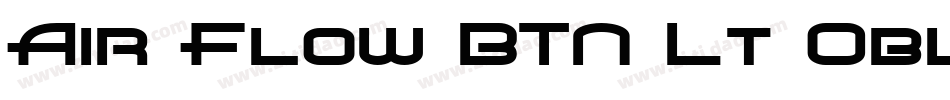 Air Flow BTN Lt Oblique字体转换